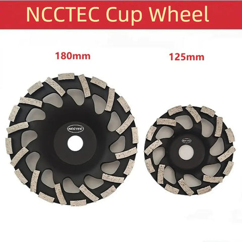 5'' 6'' 7'' Cyclone Diamond Sintered Grinding Cup Wheels 125 150 180mm Strange Shape Concrete Granite Grind Disc Thicken Segment