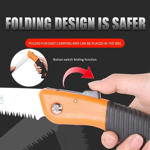 Folding Hand Saw for Gardening, Camping & Outdoor