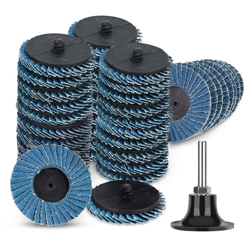 10PCS 2/3 Inch Roll Lock Flap Discs - High-Density Zirconia Alumina Sanding Wheels, 40/60/80/120 Grit for Grinding, Polishing, and Finishing